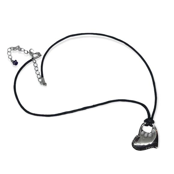 Unbranded Jewelry - Paw Prints‎ on My Heart Necklace with Charm (16"+3") 1" Heart Charm Pendant